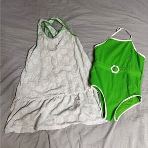 girls Flapdoodles swimsuit and coverup sz 8